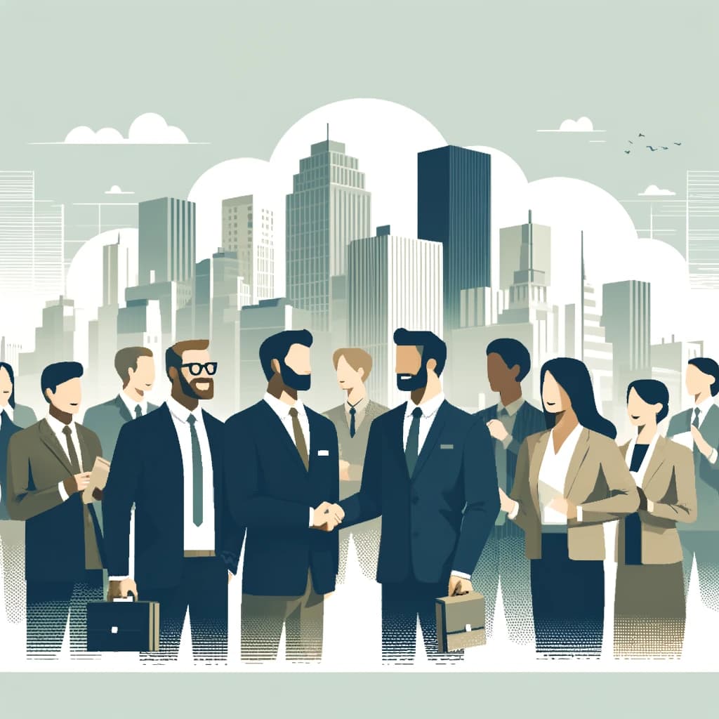 Illustration representing strategic healthcare partnerships